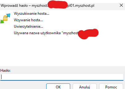 WinSCP Logowanie