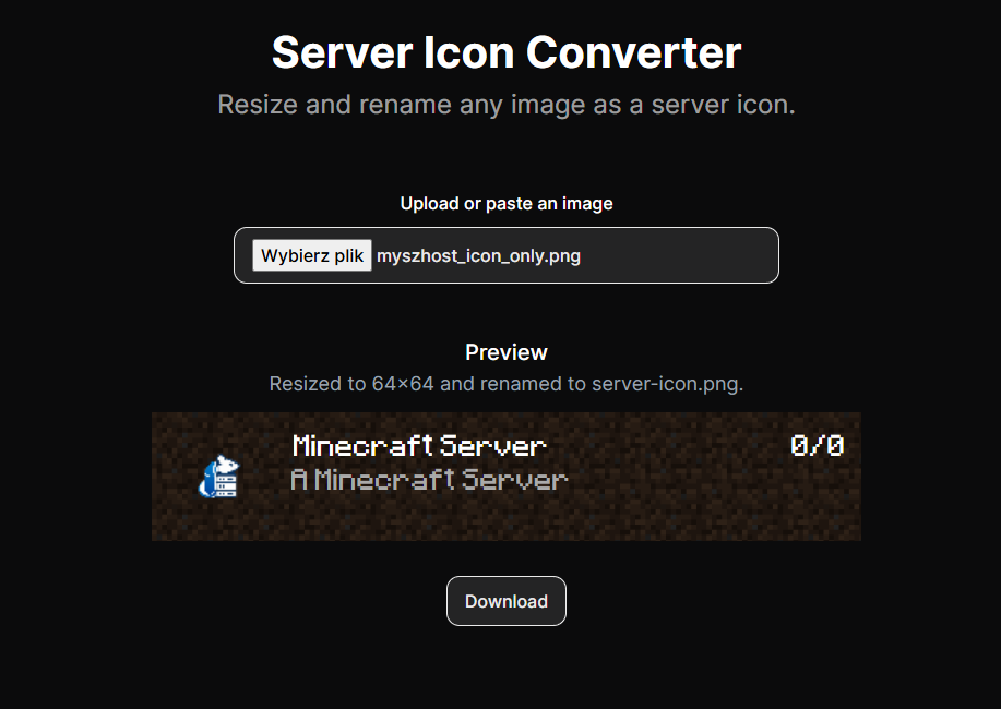Server Icon Converter