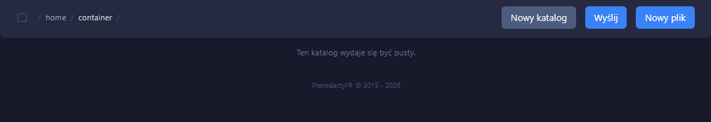 Przycisk Wyślij na serwer
